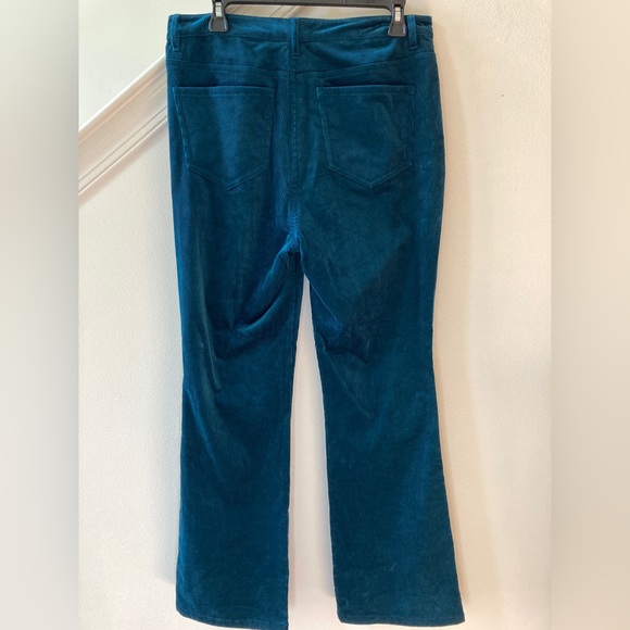 Laundry by Shelli Segal Teal Corduroy Pants Size 10 - Picture 2 of 4